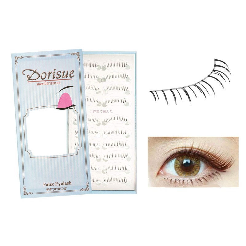 Dorisue Bottom lashes Natural Lower lashes Bottom eyelashes Black or