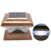 Solar Powered Garden Security Lamp Outdoor Waterproof Home Garden Post