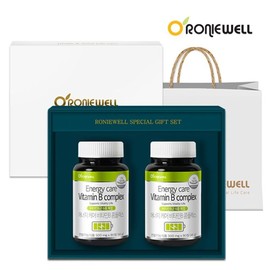 Roniwell 로니웰 에너지케어 비타민B 콤플렉스 90정 2개입 선물세트 (총 6개월분) Ronniewell Energy Care Vitamin B Complex 90 Tablets 2-Pack Gift Set (Total 6-Month Supply)