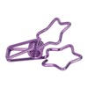 100pcs Star Binder Clips Cute Cartoon Hollow Strong Clamping Force