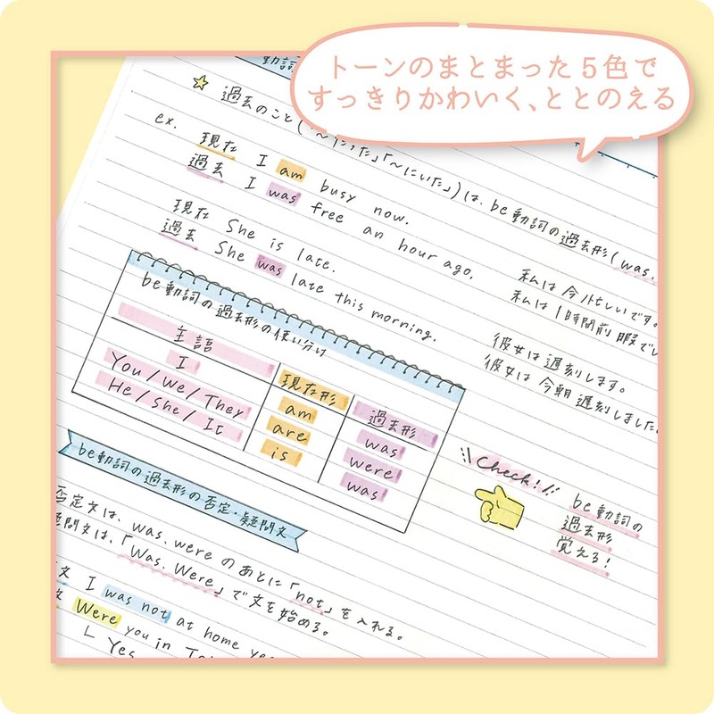 Zebra Highlighter, Mildliner, Sanrio, Set of 5 Colors, Natural Mild