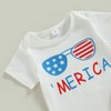 My First 4th of July Baby Boy Clothes Short Sleeve