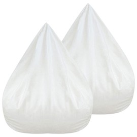 PoDhey 2Pack Bean Bag Chair Inner Liner No Filler Bean Bag Insert Replacement Removable Zipper Opening Bean Bag Inner Liner Easy to Clean Inner Liners for Bean Bag Chair Cover (2, L 39.3x47.2in)