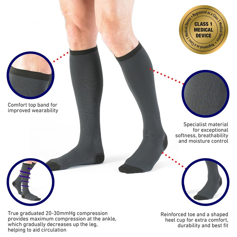 Neo G Therapeutic Compression Socks Men 20-30 mmhg knee high