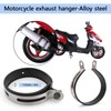 Minho Universal Motorcycle Exhaust Clamps in Alloy steel Material,1 Piece