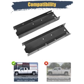 Mountainpeak Rear Frame Repair Kit Fit for 1999-2014 Chevy Silverado and GMC Sierra 1500 Reg & Ext and Crew Cab Long Bed Frame Repair