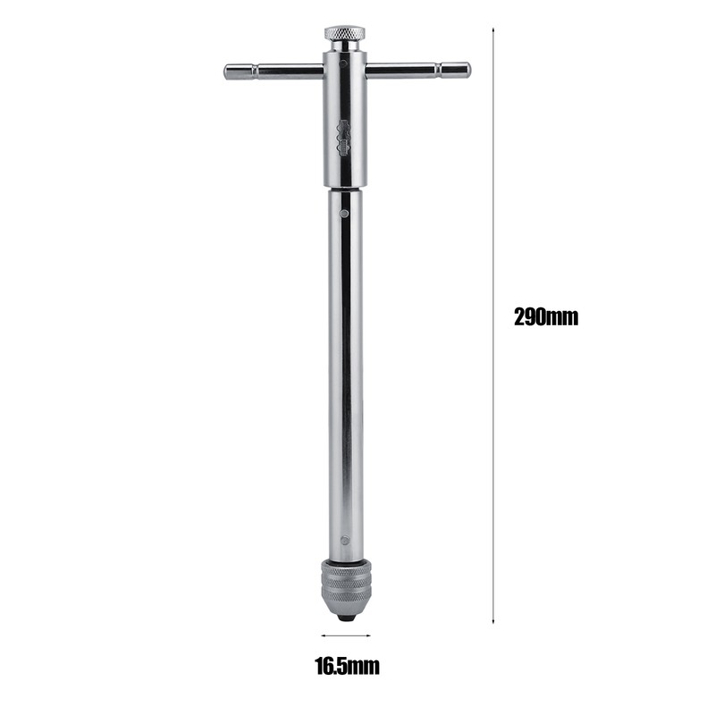 Adjustable T Bar Handle Ratchet Tap Wrench M3 M8 &