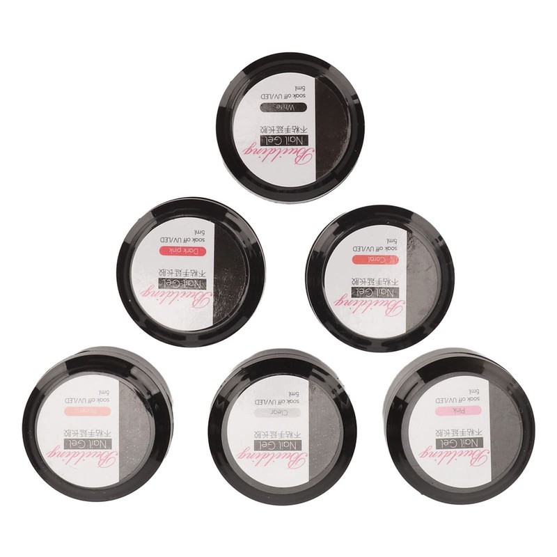 6 Colour Portable Nail Extension Solid Gel, Nail Extension Solid