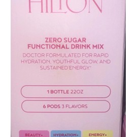 Paris Hilton Pink 22oz Vitapod Water Bottle + 6 Pods W/ Electrolytes Starter Kit