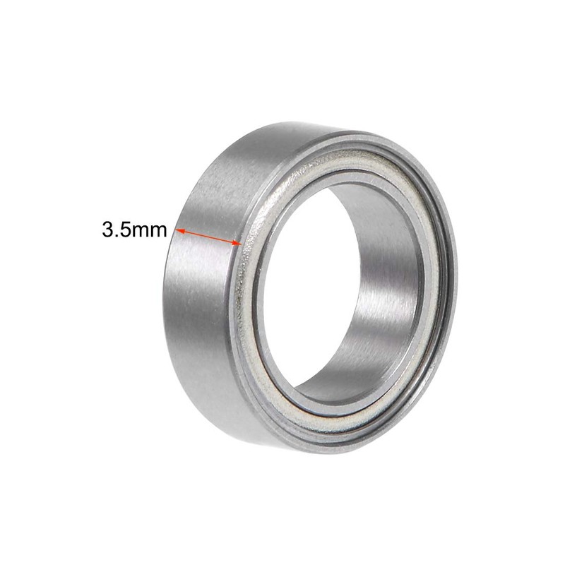 sourcing map MR128ZZ Deep Groove Ball Bearing 8x12x3.5mm Double Shielded