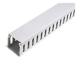 StarTech.com 2x2in Open Slot Wiring Cable Raceway Duct with Cover - Open Slot - Cable Raceway - Gray - 2 m