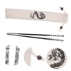 Gatuida 1 Set Stainless Design Chopsticks Set Reusable Non Slip