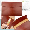 VICHE CATT File Case, PU Leather Document Case File A4