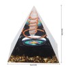 Healing Crystal Pillar Pyramid 6CM Epoxy Positive Energy Generator Meditation