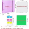 111PCS/Sets 6"x6" Cookie Stencil Storage Binder, Die Cuts and Stamps
