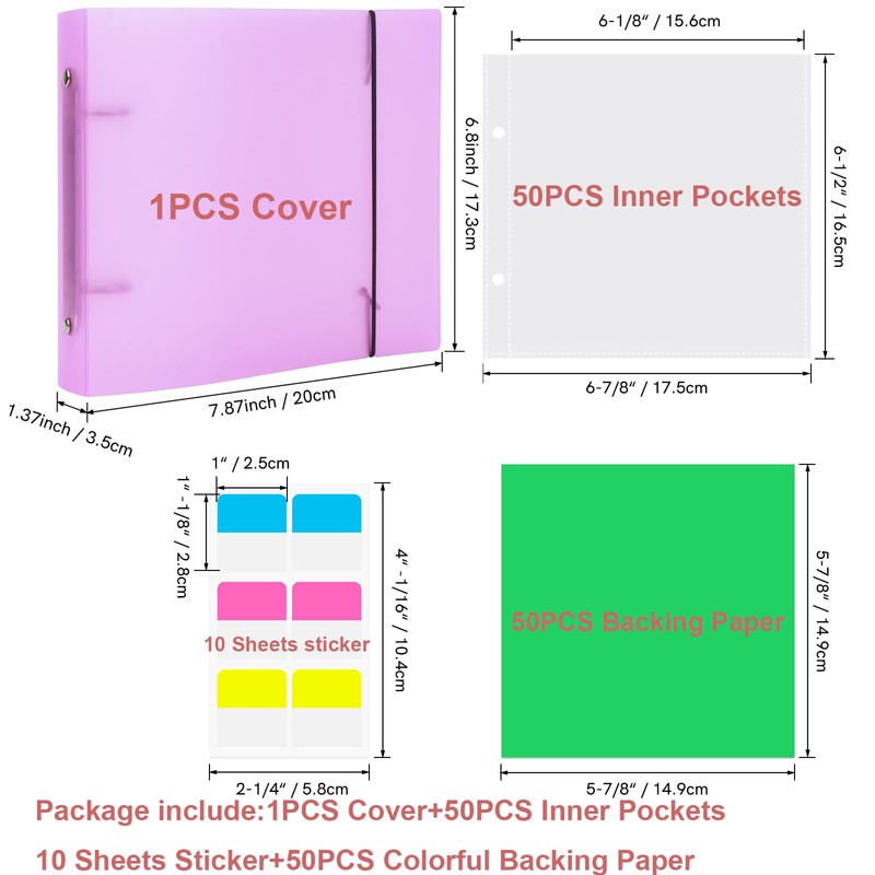 111PCS/Sets 6"x6" Cookie Stencil Storage Binder, Die Cuts and Stamps