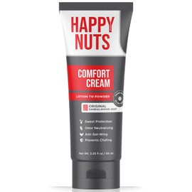 HAPPY NUTS Desodorante en Crema Comfort para Hombres: protección contra el Sudor y Las Rozaduras, Control de olores, Desodorante sin Aluminio y Productos de higiene para Las Partes íntimas de los ho