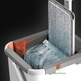 Magic 매직 바닥 짜기 버킷 플랫 회전 세척 집 청소 쉬운 2020new [03 Bucket-mop-2cloth] Magic Floor Wringing Bucket Flat Rotating Cleaning Home Easy 2020new [03 Bucket-mop-2cloth]