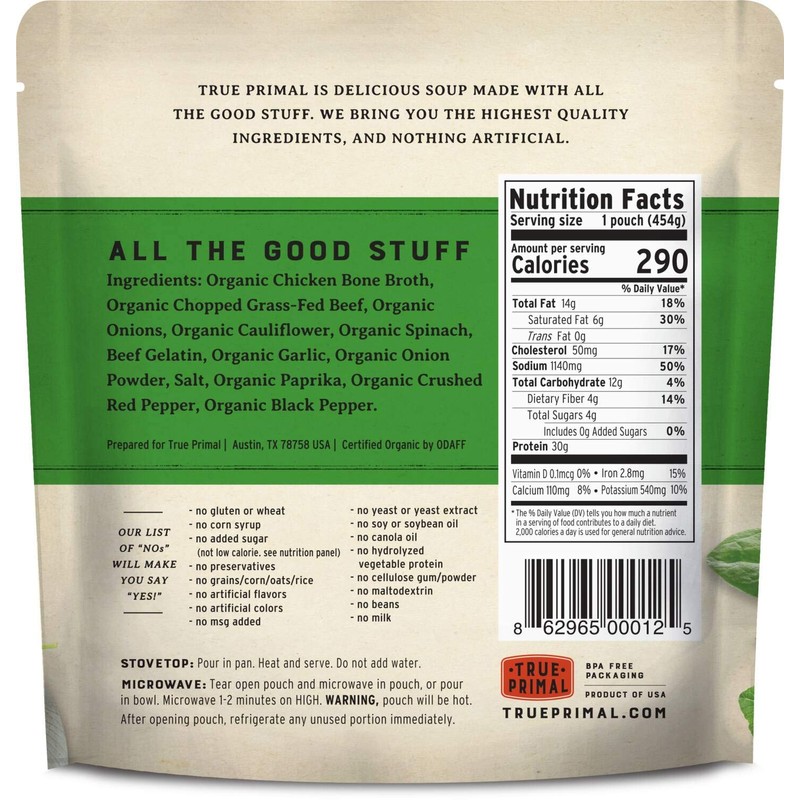 True Primal Savory Wedding Organic Soup 8-pack, Ready to eat,
