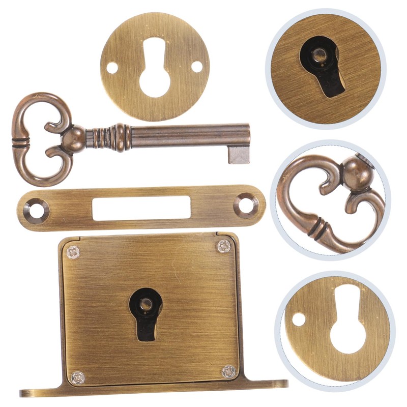 Angoily 1 Set Drawer Lock Cabinet Locks with Key Desk