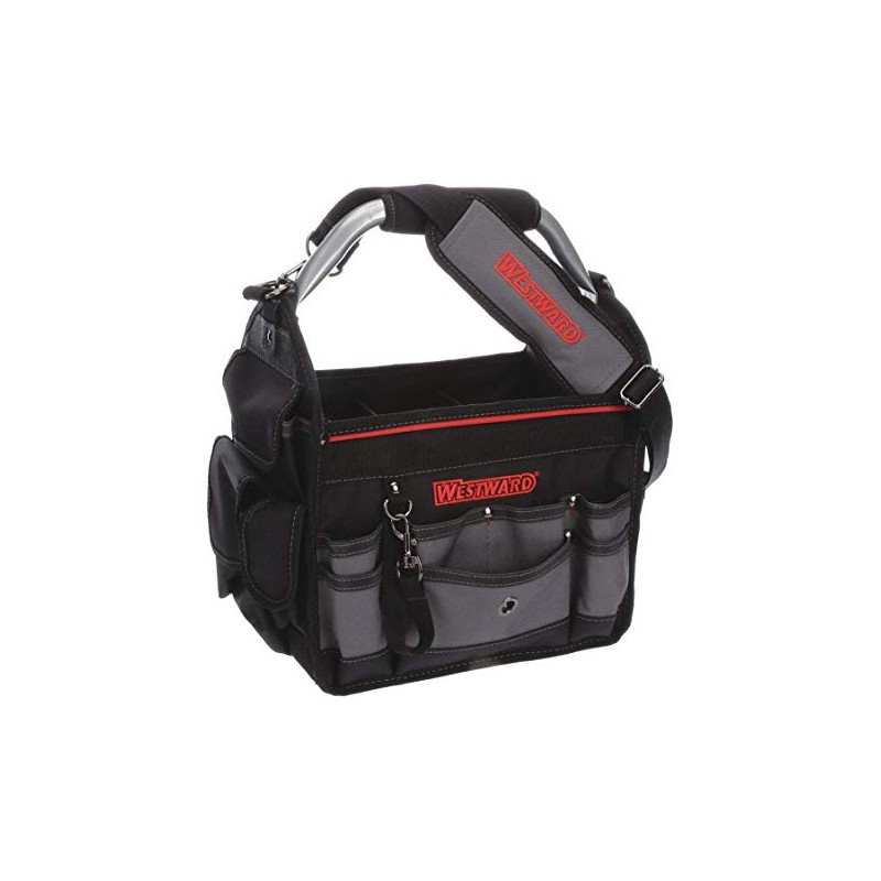 Westward 32PJ33 - Tool Tote 18 Pockets 12-1/2x8-1/2 Black