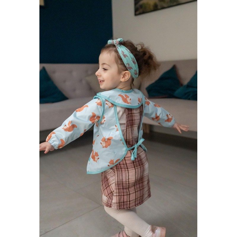 Ziggle Squirrels coverall bib