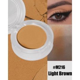 DuaTana Single Matte Eyeshadow, Light Nude Brown Eye Shadow Palette Makeup for Older Women, High Pigment Waterproof Pressed Eye Shadows Powder with Smooth Lightweight,Blendable for Daily Eye Look-216