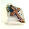 Christian Orthodox Greek Religious Pendant Necklace with Wood Cross /