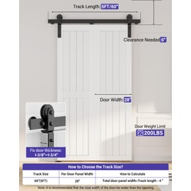 ZEKOO Bifold Barn Door Hardware: 60 inch Bi-fold Sliding Barn Door Hardware Track Kit for 56" Closet Doors - Easy Assembly Smoothly Quietly I Shape Side Mount and Top Mount Slide Roller- No Doors