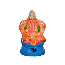 BSD Organics Rangi God Ganesha Ganesh Idol Ganpati Murti Sculpture Statue