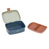 LÄSSIG Children's Lunch Box with Removable Dividers, BPA-Free / Happy