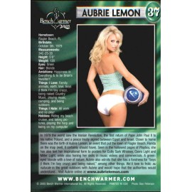 AUBRIE LEMON -- 2005 BENCH WARMER -- SMOKING HOT & VERY SEXY Card Sale -- #37