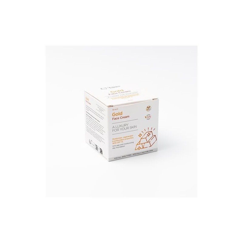 The Cosmetic Republic Gold Face Cream - Moisturizing, Anti-Aging, SPF