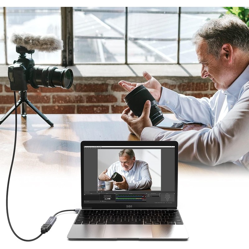 Video Capture Card 4K HDMI to USB Capture Card, Full