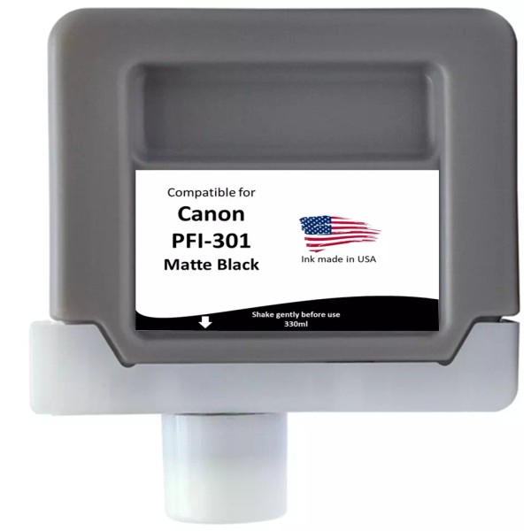 Unbranded/Generic Non-OEM Canon PFI-301MBK PFI-301 Matte Black 330ml iPF8000/8000S, 9000/9000S