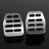 Qiilu 3 Pedals Footrest Manual Stainless Steel