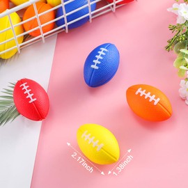 Blulu 30 Pack Mini Foam Footballs Bulk 2.17" Kids Adult Football Party Favor Toy Small Stress Sports Ball for Birthday Homecoming Game Carnival School Reward Party Gift Goodie Bags Stuffers
