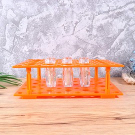 15ml/50ml Test Tube Rack Tube Rack Holder Detachable Tubing Rack Holder for Laboratory Classroom School Supplies [Random Color]