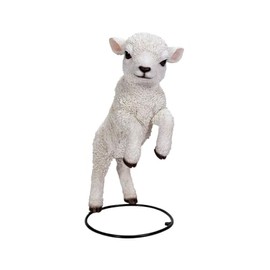 ウービア ジャンプ子羊 22×15×31㎝ 人形 フィギュア 置き物 アニマル 動物 ガーデン 装飾 ひつじ H19185