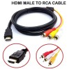 1080P HDMI Male To 3 RCA Video Audio AV Component