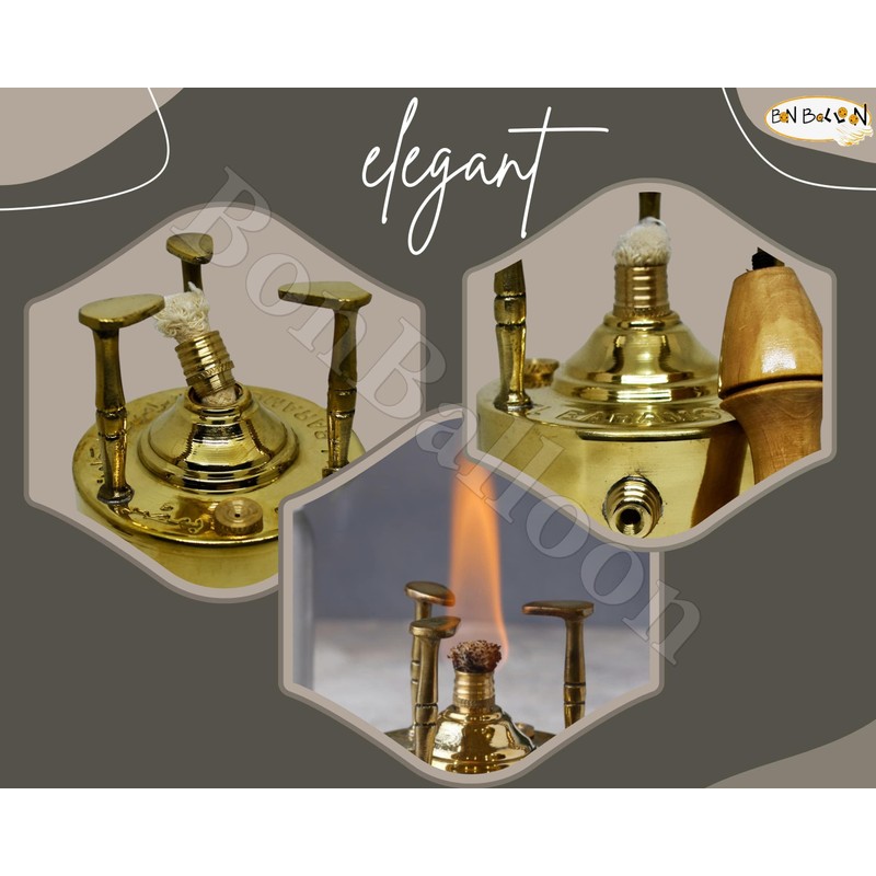 ELBramony Al Bramony Brass Copper Turkish Greek Coffee Alcohol Burner