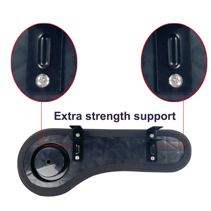 Huskey Parts Company Set of (2) Rear Seat Arm-Rest Black