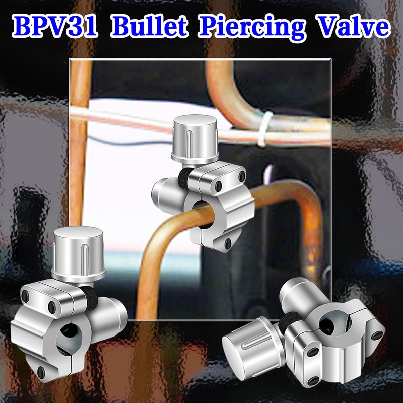 BPV31D Bullet Piercing Valve Kit-BPV-31 Refrigerator Tap Valve Set-Line Tap