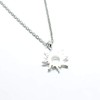 Silver Tone Sunshine Pendant Necklace Handmade
