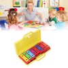8 Note Colorful Resonator Bells with Case Removable Plates Plastic
