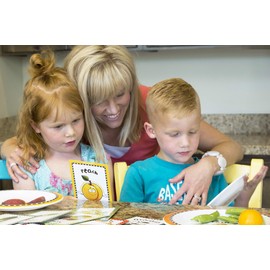 Healthy Kiddos Fruit & Vegetable Food Flash Cards | 24 Educational Nutrition Facts Kids Ages 2+ | Learning Picture Cards for Toddlers