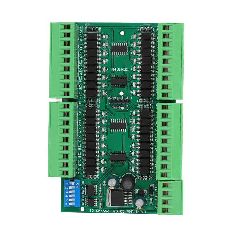 RS485 Input Controller 32 Channel DIN Rail Isolated PLC Switch