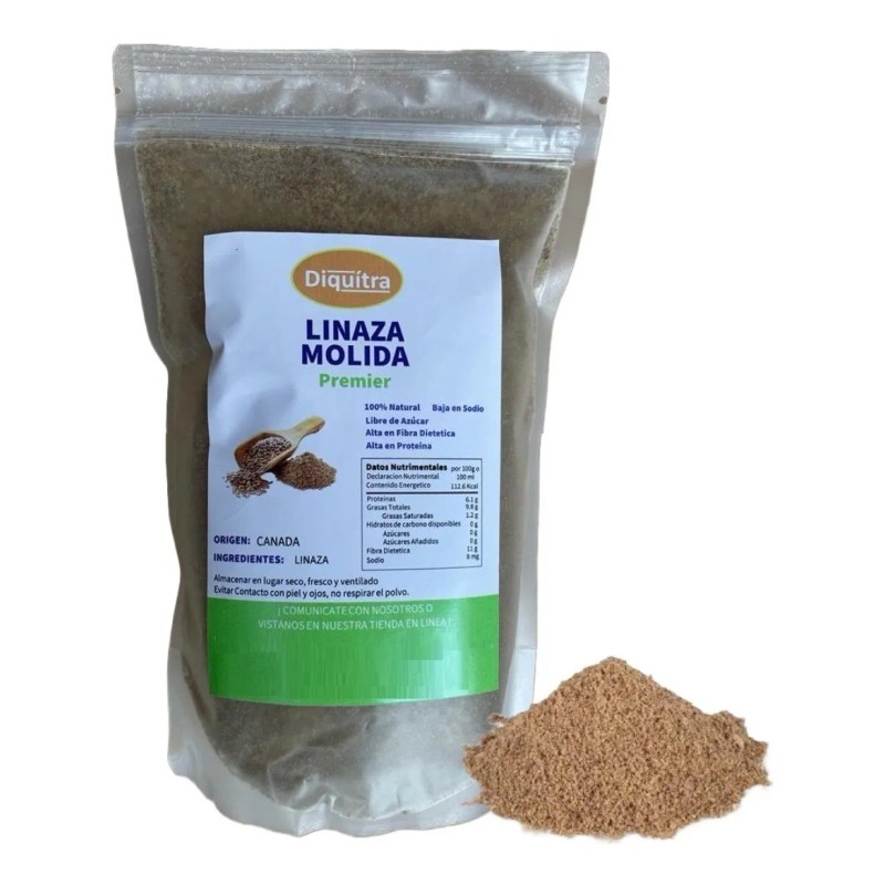 Linaza Molida Polvo Sin Azúcar 500 Gramos