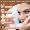 Acrylic Cosmetic Makeup Palette, 4 in 2 Set Makeup Mixing
