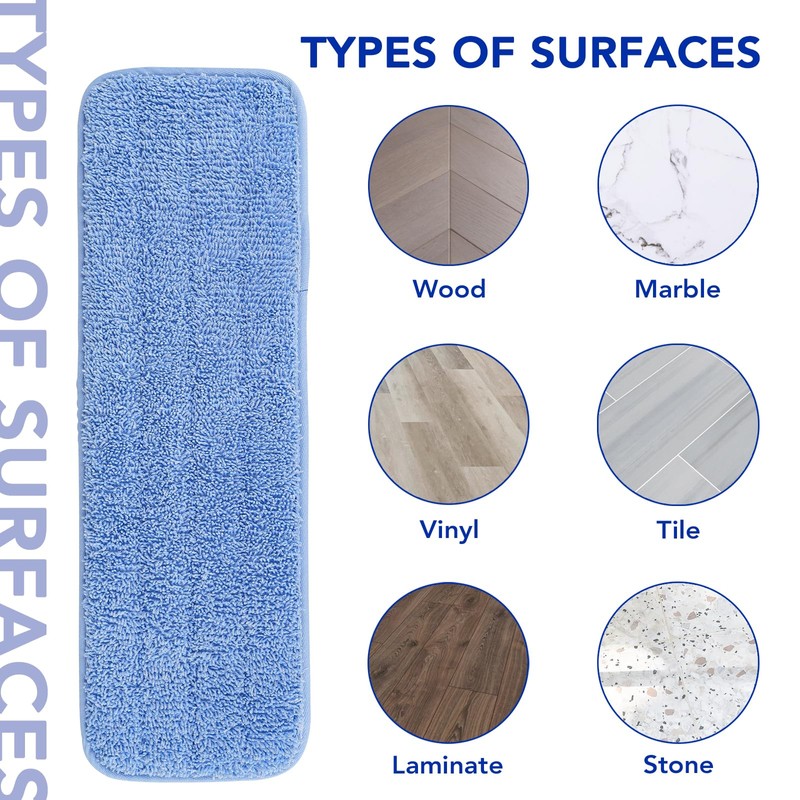 Sgizoku Microfiber Absorbing Pads Compatible with E -Cloth Deep Clean